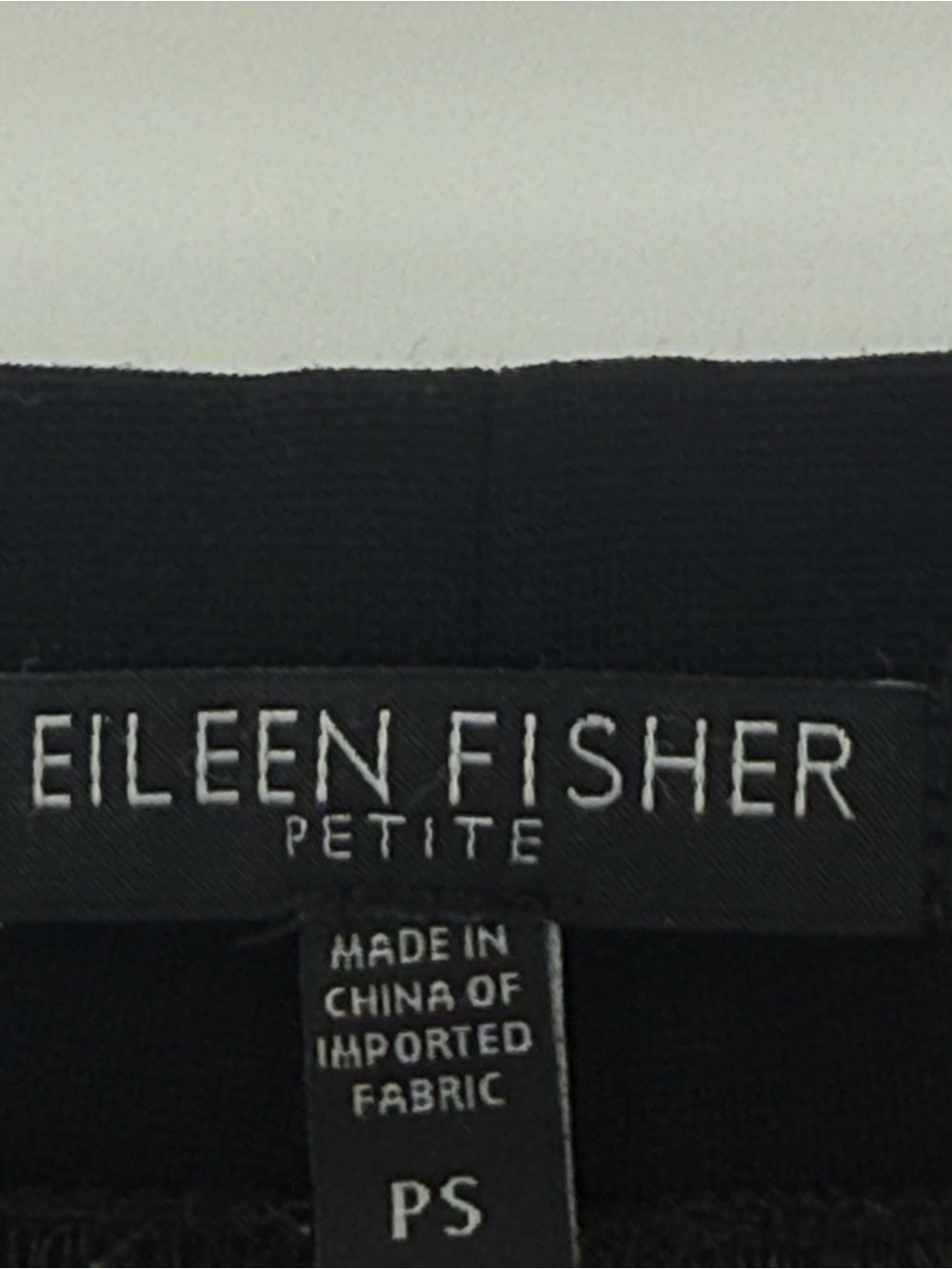 Eileen Fisher Pull On Style Straight Leg Ponte Pants Deep Black Small Petite - Picture 6 of 8